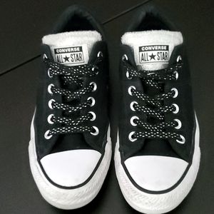 BLING & Black  Womens Converse ALL- STARS Size 7. BRAND NEW discounted